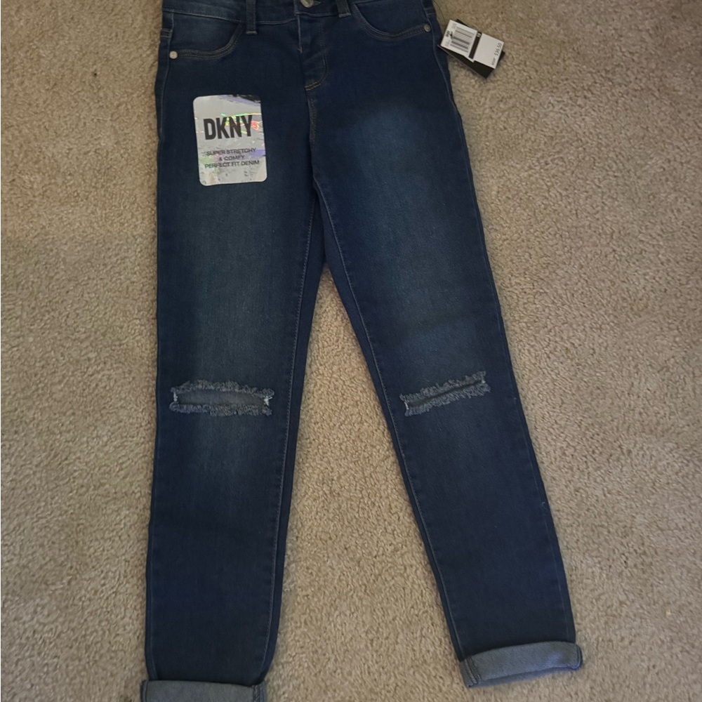DKNY Women's Dark Blue Skinny Jeans
